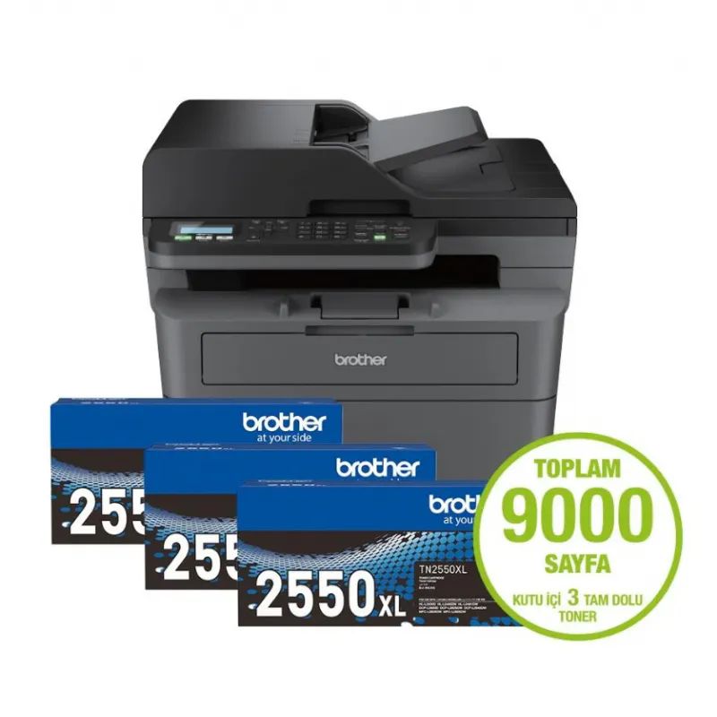 Brother-MFC-L2806DW-Cok-Fonks.-Mono-Lazer-Yazici-WiFi-Direct3xToner