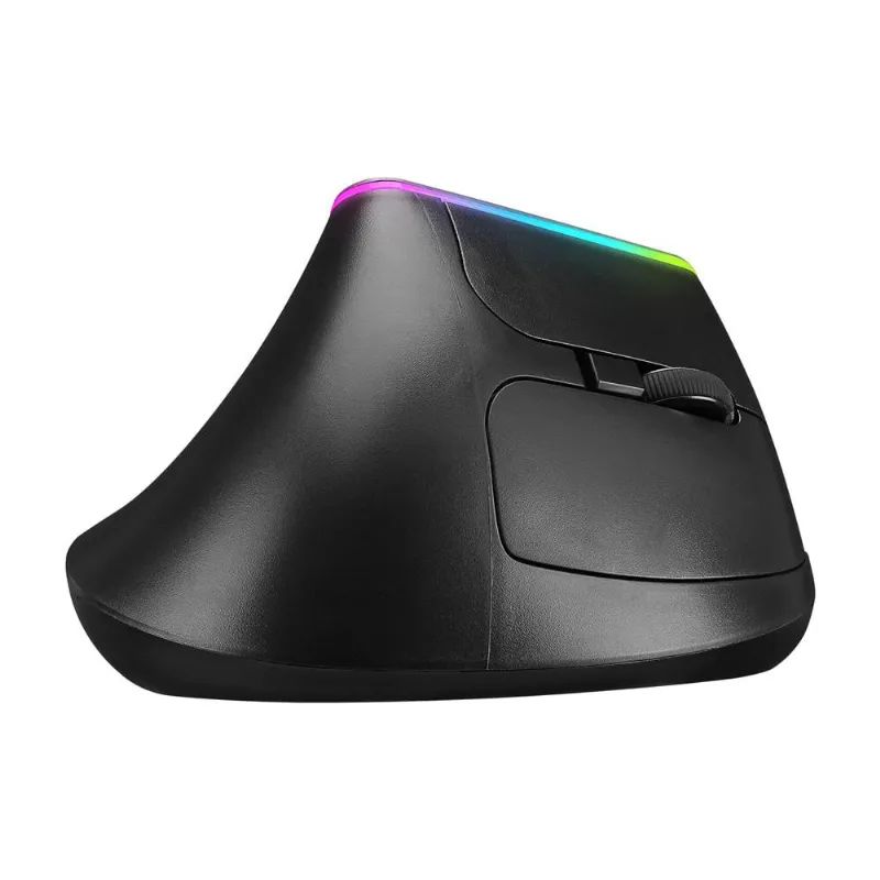 EVEREST SMW-618 RGB ERGONOMK DKEY TUTULU VERTCAL KABLOSUZ MOUSE-SYAH